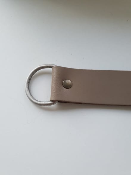 Gordijn embrasse leer 3 cm Taupe
