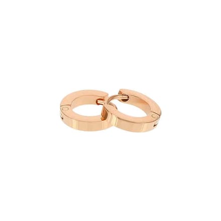 Kalli edelstalen Oorbel shiny 1898 Rose 10mm