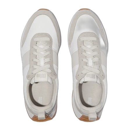 FitFlop F-Mode Flow Mens Suede-Mix Sneakers WIT - Maat 41