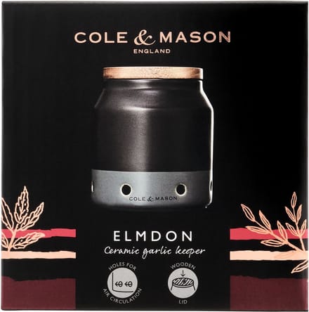 Cole & Mason Elmond Knoflookhouder - Keramisch - Ø 11,5cm
