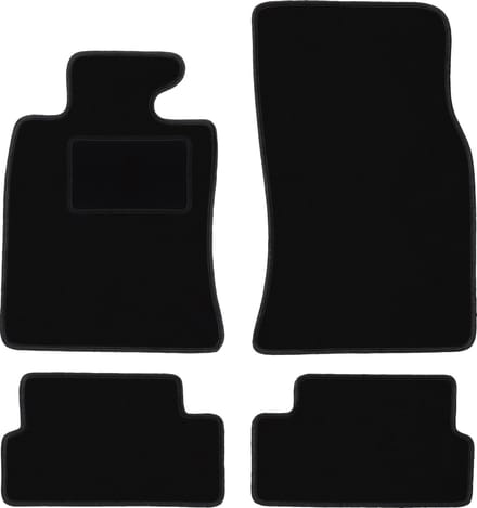 Zwarte velours vloermatten voor: Mini Cooper II R57 cabriolet (2006-2013)
