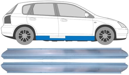Reparatie dorpel voor Honda Civic 2001-2005 / Links + Rechts / Set