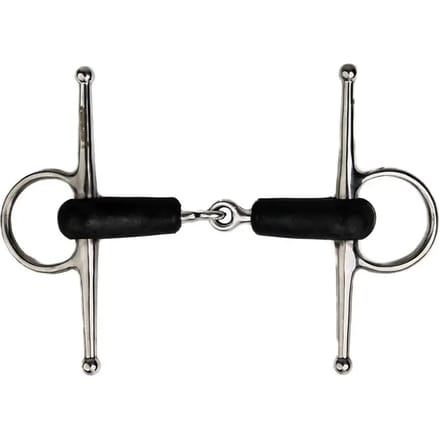 Naaldbit voor paarden met rubber Metalab