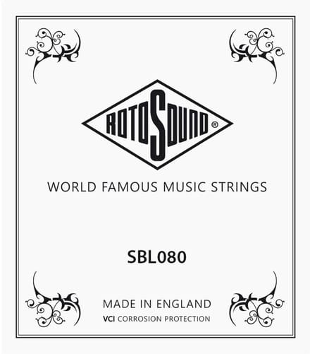 Rotosound SBL080 .080 snaar for elektrisch bass, stainless steel roundwound