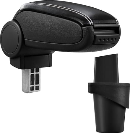 Armsteun-VW Touran-Caddy-2K-kunstleer-zwart+wit stiksel