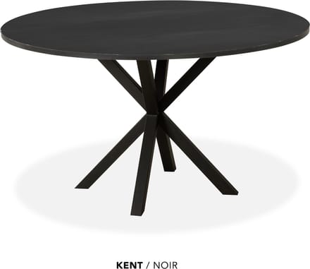 Maxfurn - Eettafel rond | Zeer krasvast | Kleur: Noir | diameter 120cm