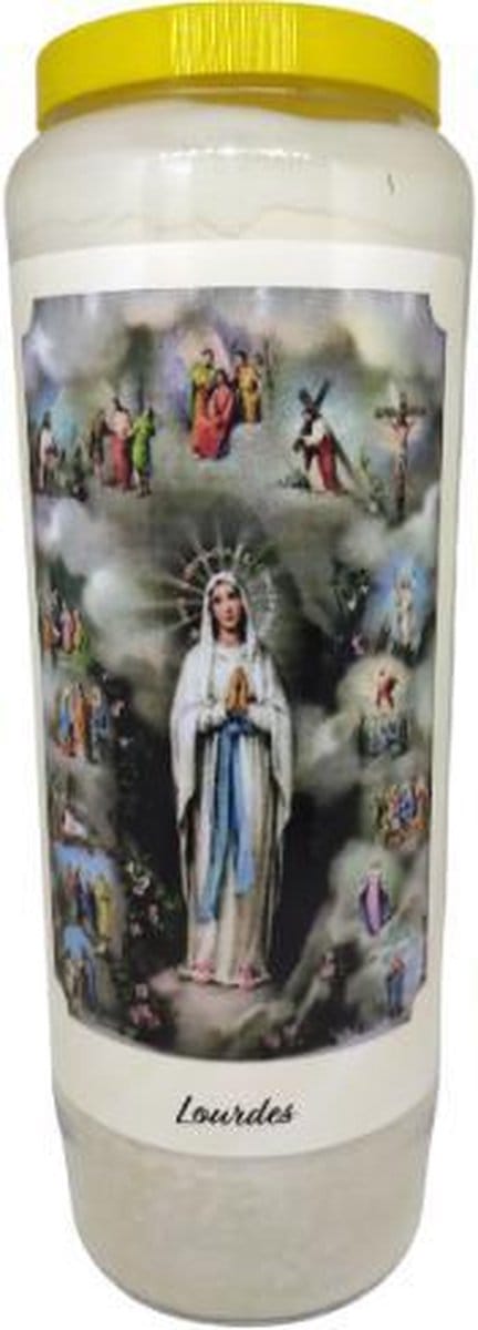 Lourdes 2 - Noveenkaars - 9 dagen brander (5 stuks)