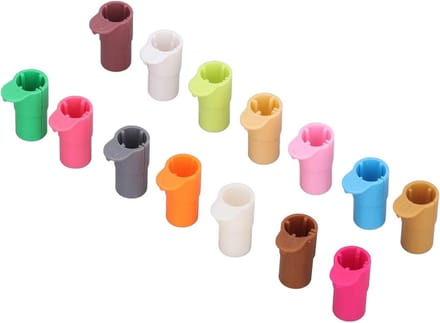 Pen Adapter Set - Marker Houder - Precisie Tekenen - 14 Kleur Gecodeerd - Standaard Maat - Meerkleurig
