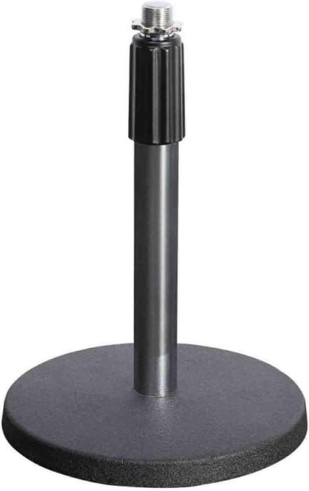 Verstelbare Desktop Microfoonstandaard voor Podcast en Studio - Compact en Stabiel