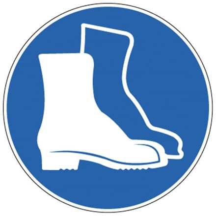 Picto Veiligheidsschoen Verpl. Sticker 90 Mm 3431.06
