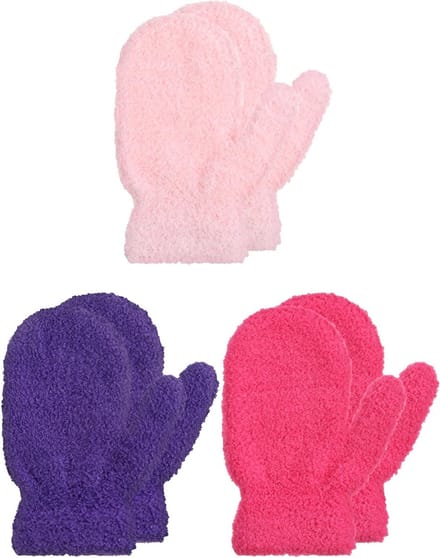 3 paar elastische winterhandschoenen voor kinderen - Warm, comfortabel en ademend