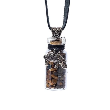 Yogi & Yogini - Geschenkflesje - koord - tijgeroog - olifant
