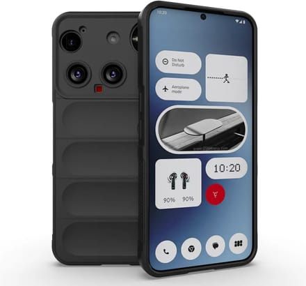 MobyDefend Hoesje - Geschikt voor Nothing Phone (3) - TPU Gripcase - Zwart