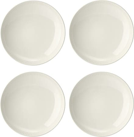 Mikasa - Pasta Borden - Cranborne - Keramiek - Crème - Set van 4 - 24cm