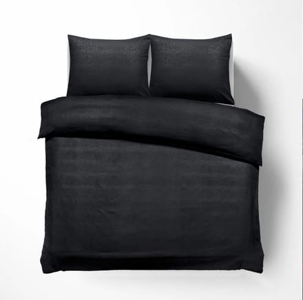 Husch Dekbedovertrek - Embossed Croco - 200x200/220 - Zwart