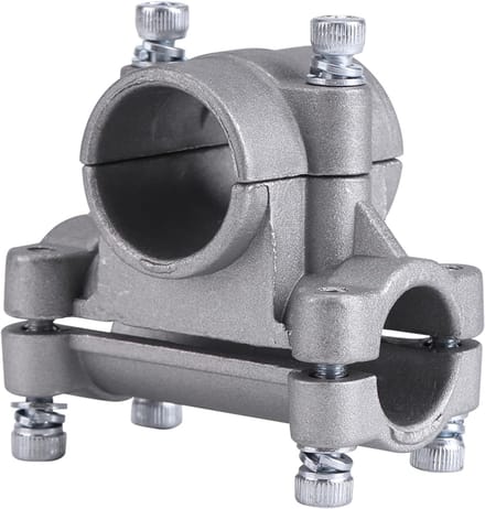 Handgreepbeugel grasmaaier - Handgreep klem - Bosmaaier bevestiging - Aluminium constructie - 26/28mm - Zilver