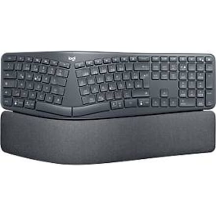 Logitech® ERGO K860 draadloos ergonomisch toetsenbord, handpalmliftfunctie, 2 jaar accu