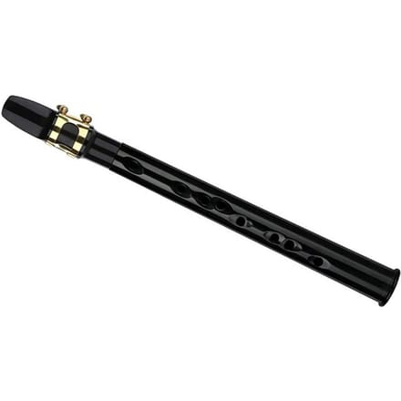 Saxophone miniature ABS Mini saxophone de poche portable multifonctionnel pour la pratique et la performance black