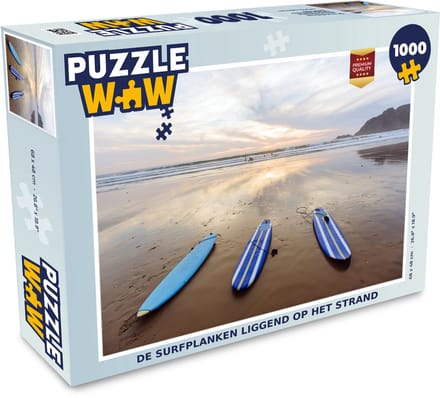 Puzzel De surfplanken liggend op het strand - Legpuzzel - Puzzel 1000 stukjes volwassenen