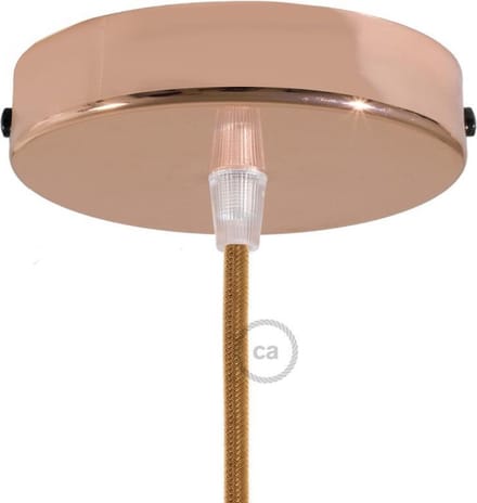 Metalen plafondkap Ø12cm - koper