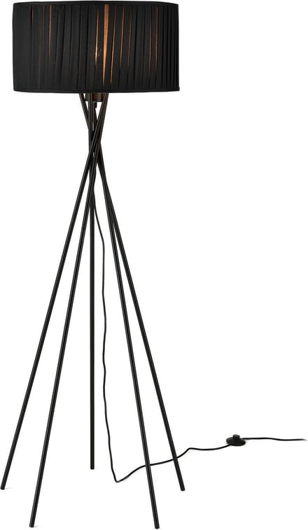 Vloerlamp staande lamp 155 cm Zwart Mikado E27 zwart