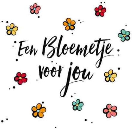 Wenskaart - Een Bloemetje Voor Jou - Met Envelop - 1 Stuk