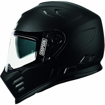 Simpson Venom Mat Zwart ECE22.06 Integraalhelm - Helm