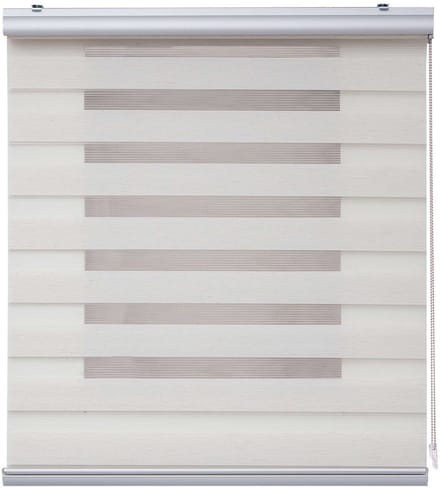 Storesdeco - Premium Duo rolgrodijn aluminium afwerking Linnen, 140x250 cm