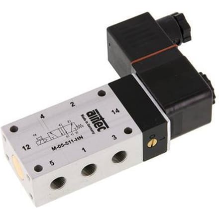 5/2 G1/8'' Magneetventiel 24V DC ATEX 3-10bar/42-140psi Airtec