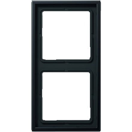 Jung LS 990 afdekraam 2-voudig aluminium dark - AL2982D
