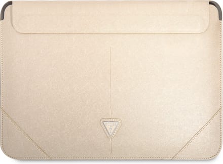 Guess 14 Inch Laptop- en Tablet-Sleeve - PU Saffiano - Beige