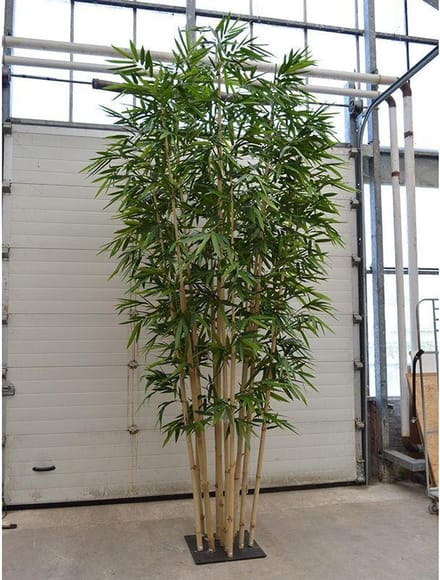 Bamboe deluxe kunstboom op plaat 400cm