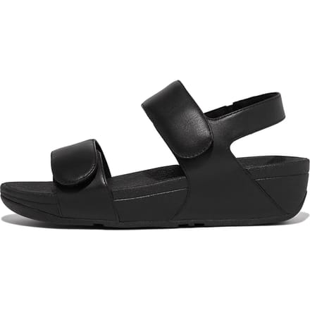 FitFlop Lulu Adjustable Leather Back-Strap Sandals Dames Sandalen - Zwart