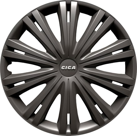 Carpoint Wieldoppenset Gigadark 16 Inch Antraciet 4 Stuks
