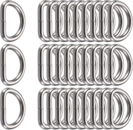 25 mm D-ring sluiting voor portemonnees en sleutelhangers
