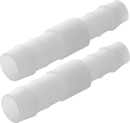 ProPlus Slangreduceerstuk - Recht - Ø 12 x 10 mm - Wit - 2 stuks - Temperatuurbestendig