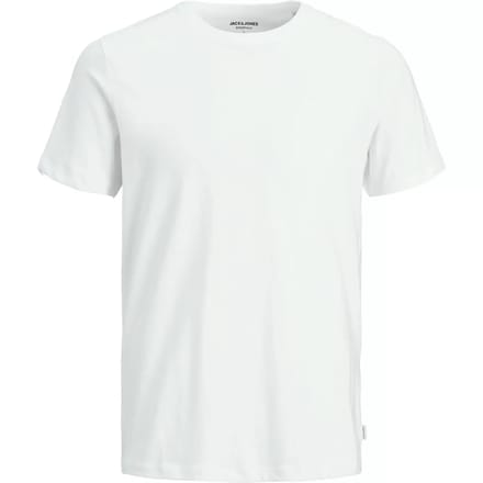 Jack & Jones T-shirt Jjeorganic Basic Tee Ss O-neck Noos 12156101 White Mannen Maat - XS