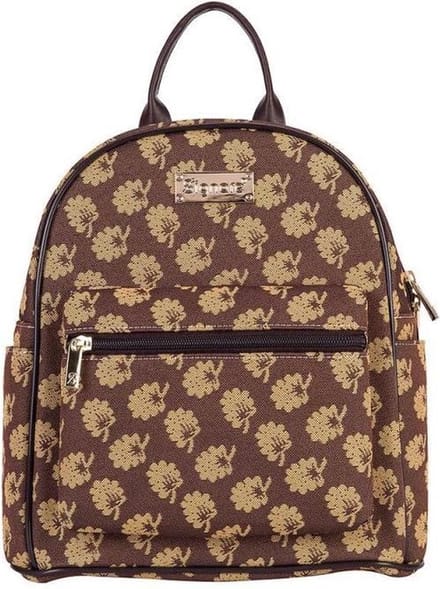 Daypack - rugtas - Jane's Oak - Jane Austen - Bloemen - Bruin - Herfst