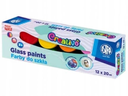 Astra Pastel Creativo Glas & Keramiek Verf - 12 Kleuren (20 ml)