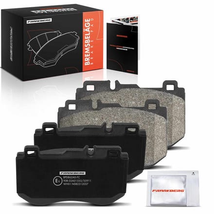 Frankberg 4x Remblokken Vooras voor Benz C-Klasse Cabriolet Coupe W