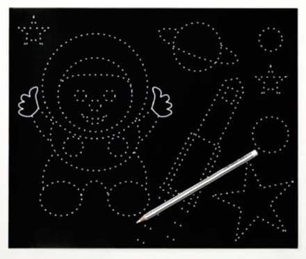 Schrijfbord beginners - 6 dubbelzijdige opdrachtenleien - 30 x 36 cm - 85555