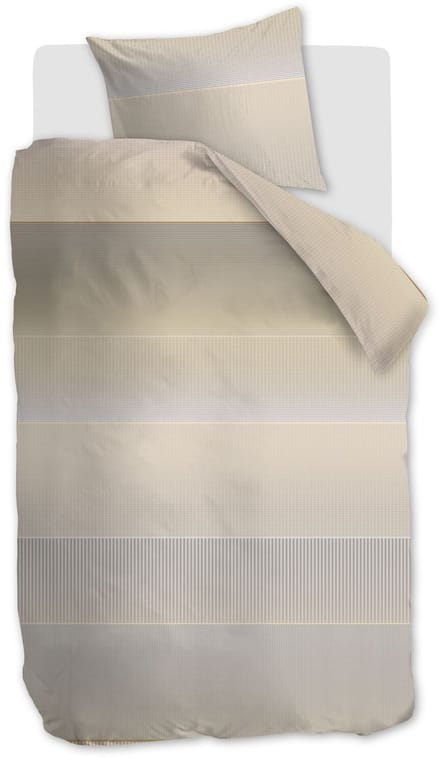 Kardol Abstract dekbedovertrek - Eenpersoons - 140 x 200/220 cm - Naturel