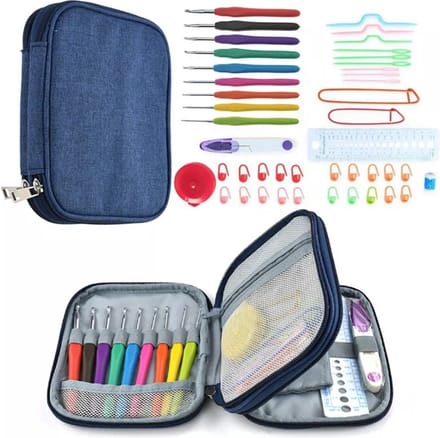 25 delige Luxe Soft Grip Haaknaalden Set Haak - Brei - Accessoires - Crochet Hook Knit Set