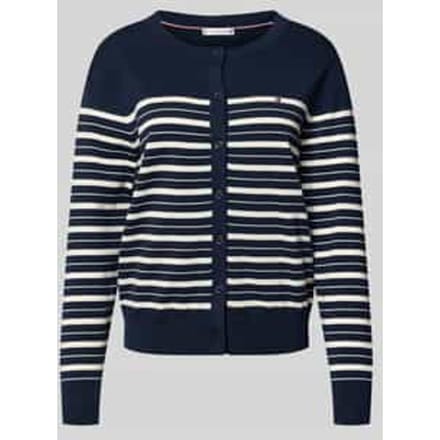 Regular fit gebreid jack van katoenmix