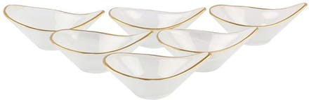 BRICARD ISTANBUL KOMMEN SET | GAGA 11 CM WIT-GOUD 6-DELIG