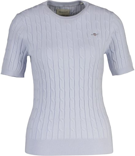 GANT T-shirt STRETCH COTTON CABLE C-NECK Set van 1