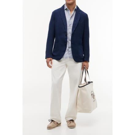Tommy Hilfiger Dc Gmd Linen Blazer Navy Iris Größe: 54 | Blazer Outlet | Herren | Weiß