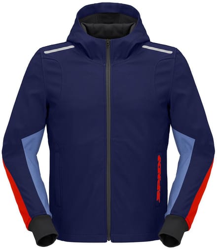 Spidi Armor Hoodie Licht Marine Rood - Maat S - Jas