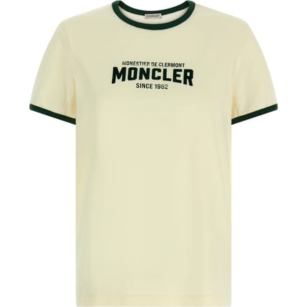 Moncler Beige Katoenen T-Shirt