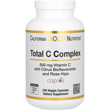 California Gold Nutrition, Complexe de Vitamine C Complet, 500 mg, 240 Gélules Végétales